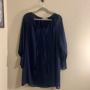 Navy blue long sleeve dress